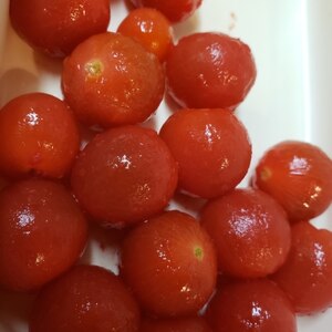 プチトマトの湯剥きの方法